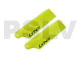 LX60474  Lynx Plastic Tail Blade 47 mm   Yellow Neon  300X